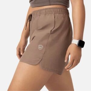 NWT Allbirds Natural Run Shorts in Hazy Cocoa
